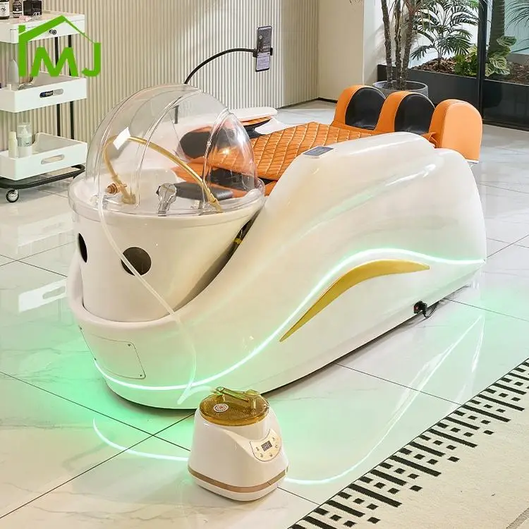 Custom Comfortable Full Body Electric Massage Table Beauty Salon Head Spa Shampoo Bed — view 3