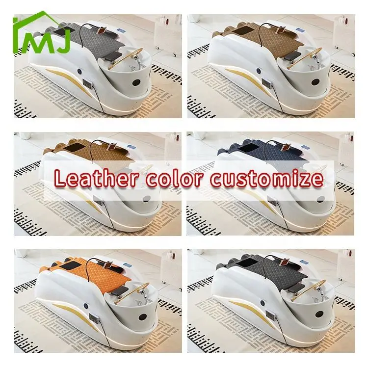Custom Comfortable Full Body Electric Massage Table Beauty Salon Head Spa Shampoo Bed — view 5