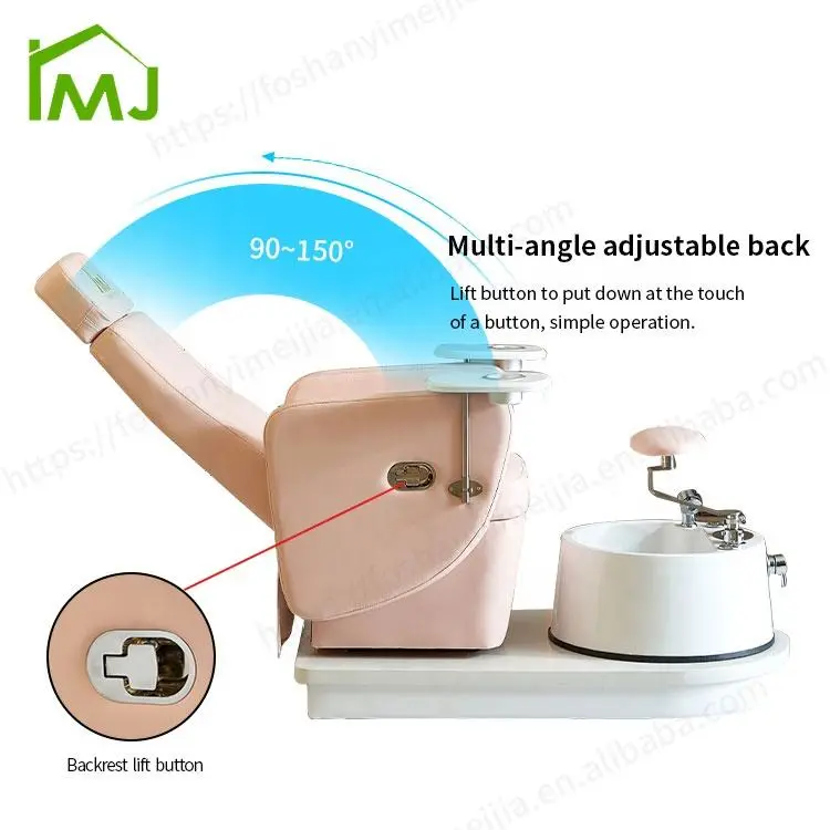 Luxury Nail Salon Rotating Manicure Massage Station Foot Pedicure Spa Chairs for Sale — image 6