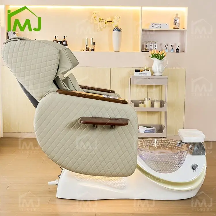 Nail Salon Silla De Pedicura Foot Electric Massage Fauteuil Pedicure Spa Chair — image 3