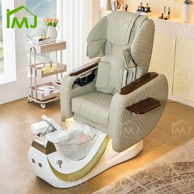 Nail Salon Silla De Pedicura Foot Electric Massage Fauteuil Pedicure Spa Chair — image 4