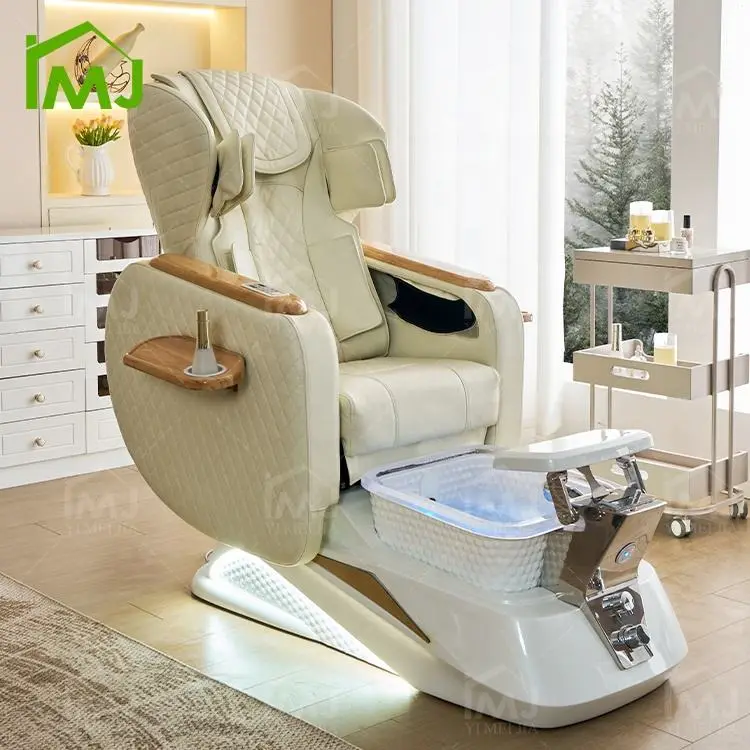 Salon Furniture Manicure Luxury Foot Spa Electric Massage Fauteuil Pedicure Chair — view 1