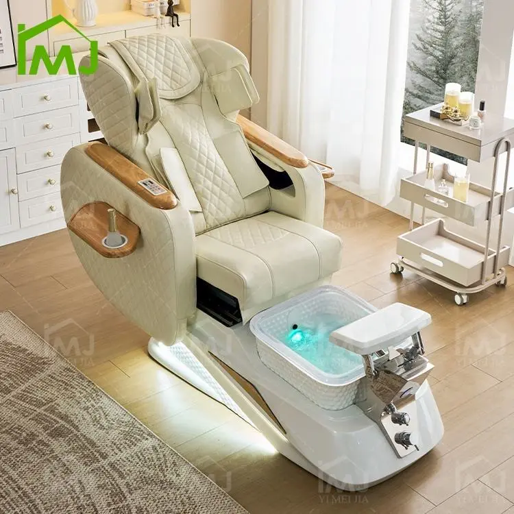 Salon Furniture Manicure Luxury Foot Spa Electric Massage Fauteuil Pedicure Chair — image 3