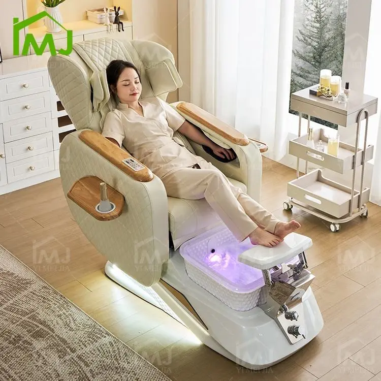 Salon Furniture Manicure Luxury Foot Spa Electric Massage Fauteuil Pedicure Chair — image 4