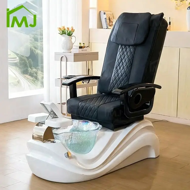 Salon Silla De Pedicura Manicure Foot Spa Electric Massage Pedicure Chair With Pump Drain — view 1