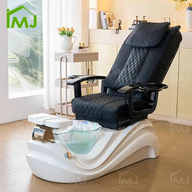 Salon Silla De Pedicura Manicure Foot Spa Electric Massage Pedicure Chair With Pump Drain — view 2