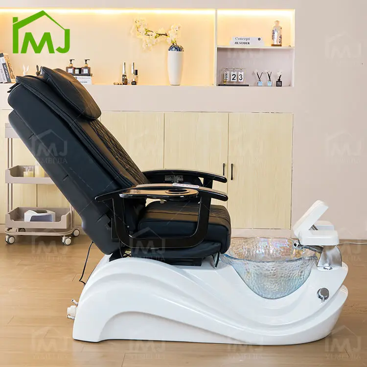 Salon Silla De Pedicura Manicure Foot Spa Electric Massage Pedicure Chair With Pump Drain — view 3