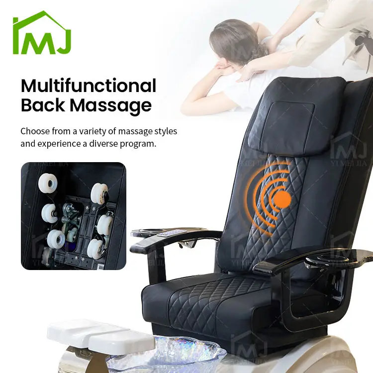 Salon Silla De Pedicura Manicure Foot Spa Electric Massage Pedicure Chair With Pump Drain — view 4