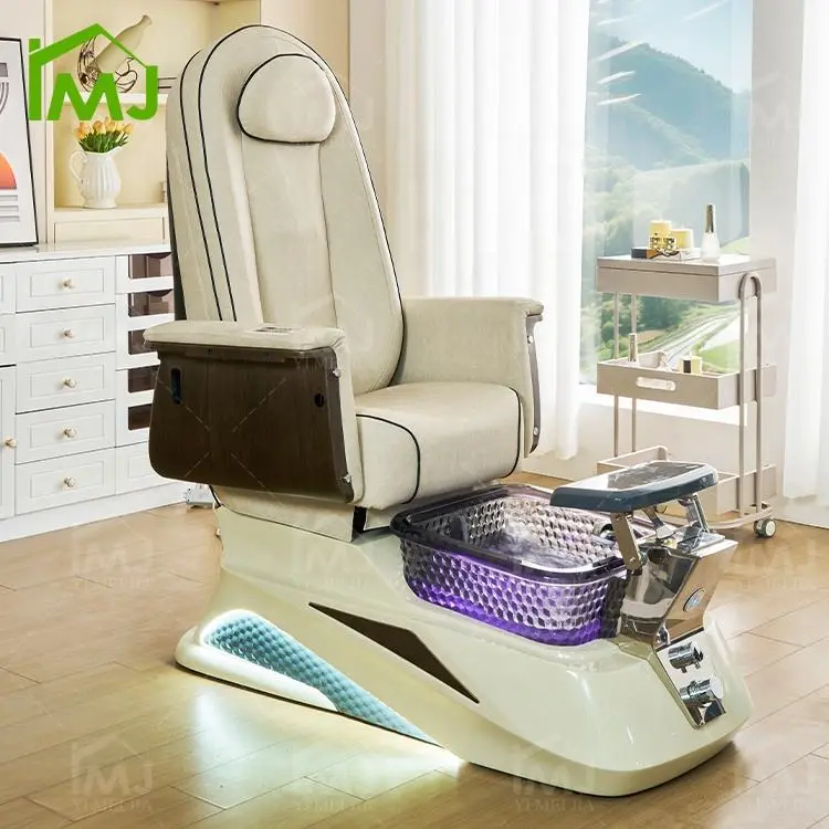Salon Silla De Pedicura Manicure Foot Spa Electric Massage Pedicure Chair With Pump Drain — view 1