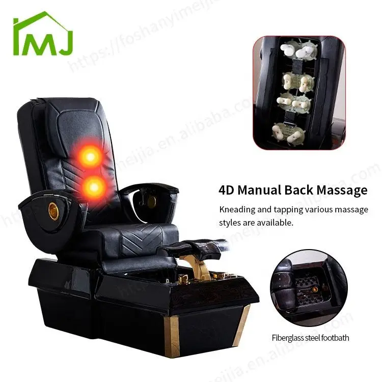 Salon Nail Electric Reclining Massage Manicure Foot Spa Professional Pedicure Chair — view 4