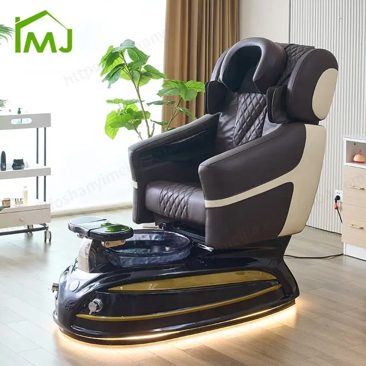 Factory Luxury Throne Foot Spa Chair Massage With Pump Drain Manicure Pedicure Chair — image 3