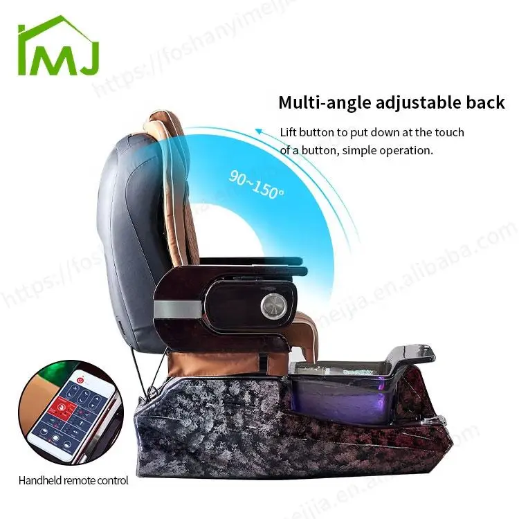 Electric Salon Nail Foot Spa Bath Massager Manicure Pedicure Chairs Luxury — image 6