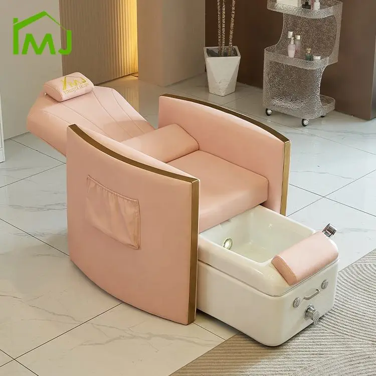 Nail Salon Multifunction Pedicure Chairs Foot Spa Massage with Pump Drain — view 2