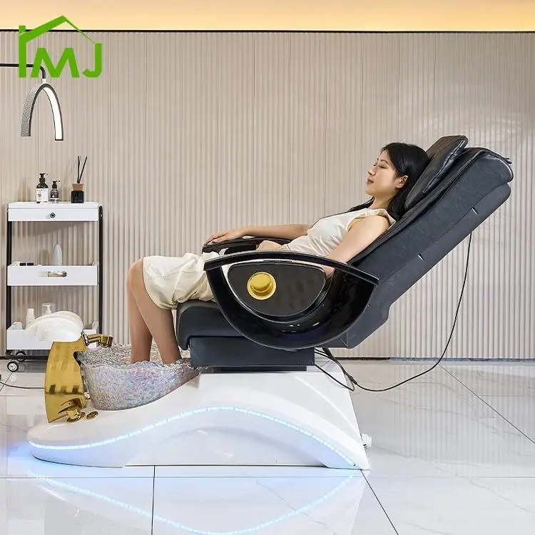 Modern Electric Reclining Salon Foot Care Manicure Chair Throne Pedicure Chair — view 3
