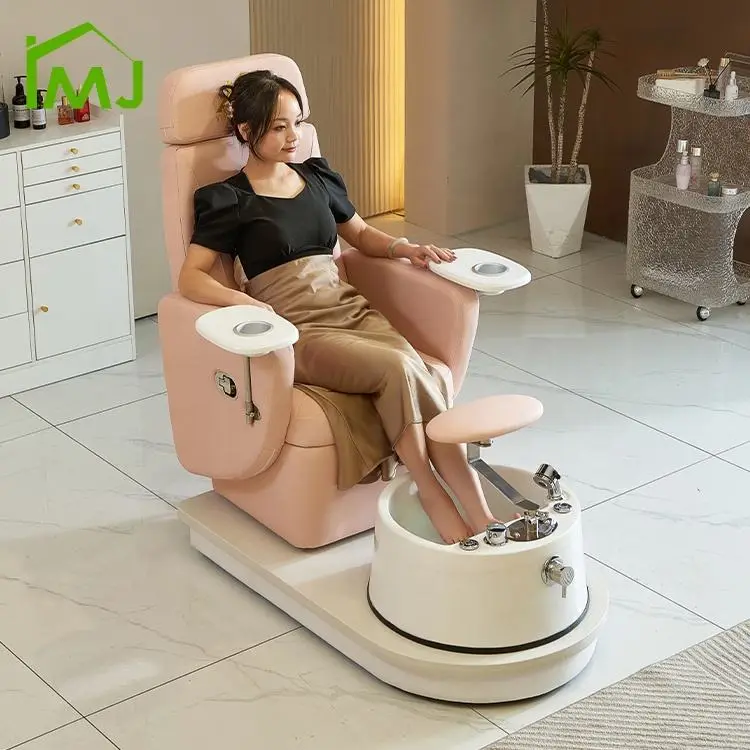 Nail Salon Rotating Foot Care Manicure Chair Massage Pedicure Foot Spa Chair — image 3