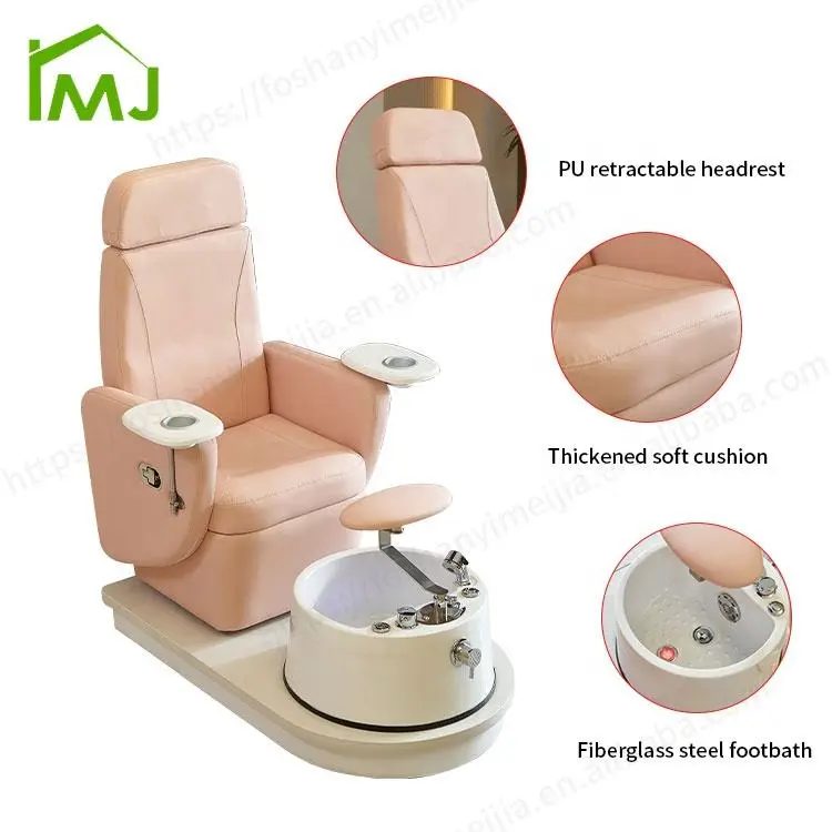Nail Salon Rotating Foot Care Manicure Chair Massage Pedicure Foot Spa Chair — image 6