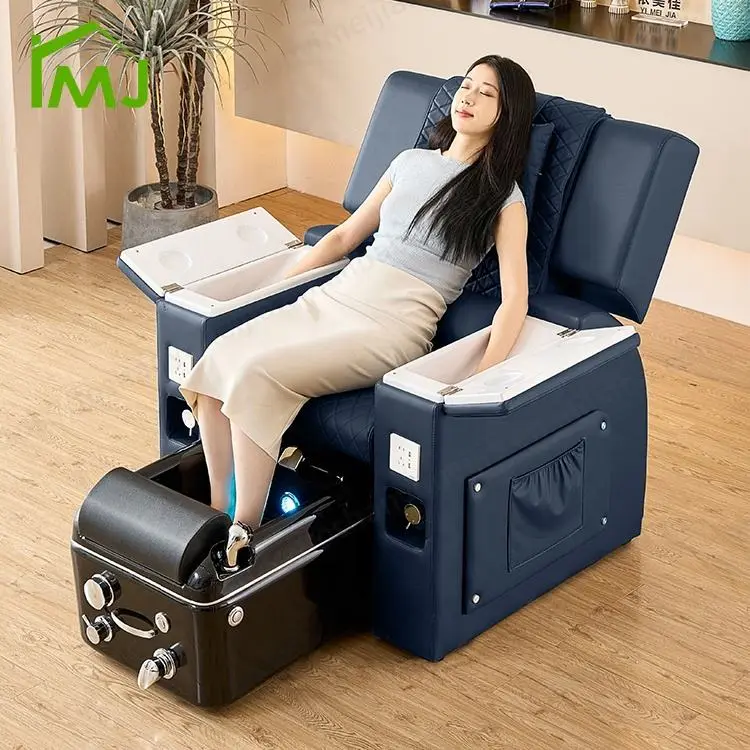 Custom Nail Salon Foot Spa Chair Multifunction Electric Massage Manicure Chair Pedicure Chair — image 3