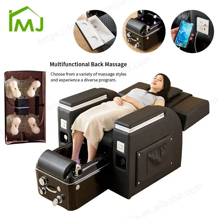 Custom Nail Salon Foot Spa Chair Multifunction Electric Massage Manicure Chair Pedicure Chair — image 6