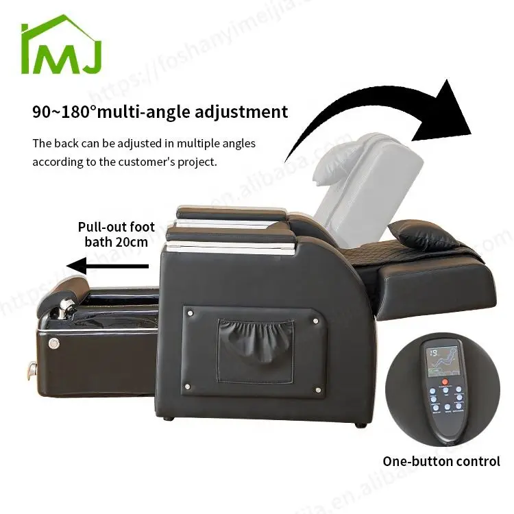 Nail Beauty Salon Manicure Foot Bathing Massage Chair Electric Massage Pedicure Spa Chair — image 6