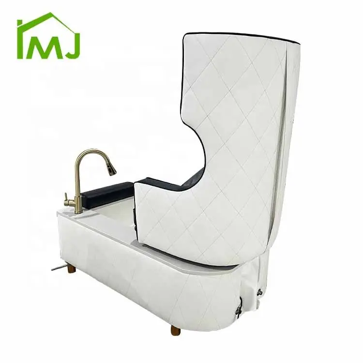 Nail Salon Foot Spa Manicure Station Massage with Pump Drain Throne Pedicure Chair — image 5
