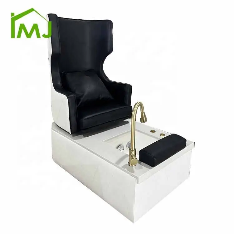 Nail Salon Foot Spa Manicure Station Massage with Pump Drain Throne Pedicure Chair — image 6