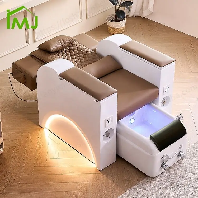 Factory Custom Nail Salon Manicure Foot Bathing Chair Electric Massage Pedicure Spa Chair — view 1