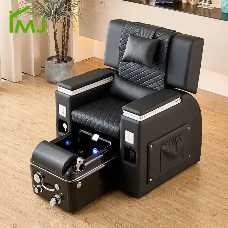 Custom Nail Salon Manicure Foot Bathing Massage Chair Electric Massage Spa Pedicure Chair — image 3