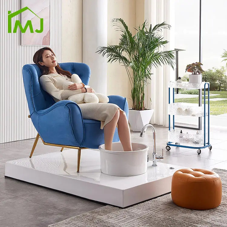 Nail Salon Whirlpool Discharge Pump Foot Bath Chair Manicure Pedicure Spa Chair — view 1