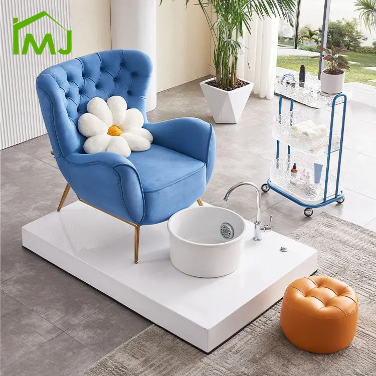 Nail Salon Whirlpool Discharge Pump Foot Bath Chair Manicure Pedicure Spa Chair — view 2