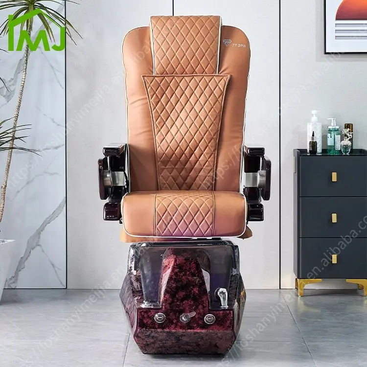 Customized Nail Salon Foot Spa Bath Massage Manicure Pedicure Chair — view 2