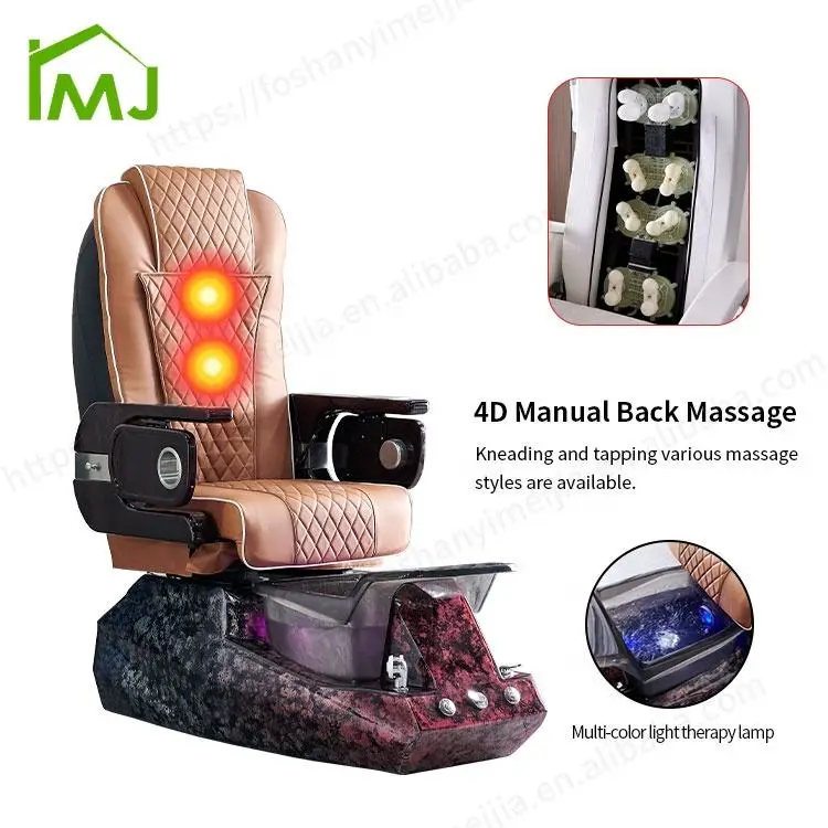 Customized Nail Salon Foot Spa Bath Massage Manicure Pedicure Chair — view 5
