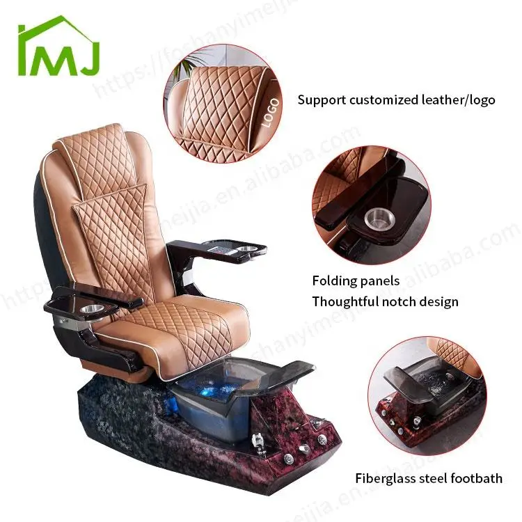 Customized Nail Salon Foot Spa Bath Massage Manicure Pedicure Chair — view 6