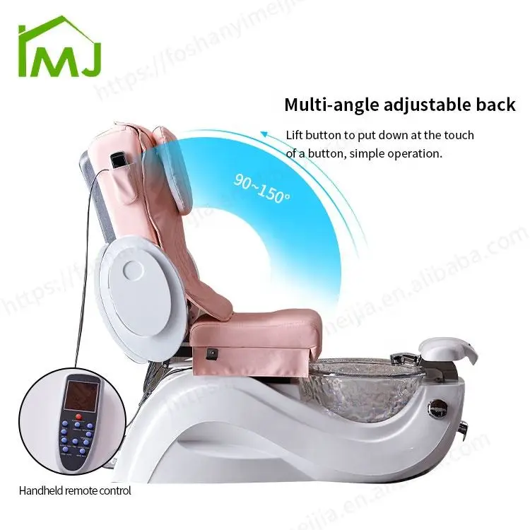 Beauty Salon Electric Nail Whirlpool Discharge Pump Foot Spa Massage Pedicure Chair — image 6