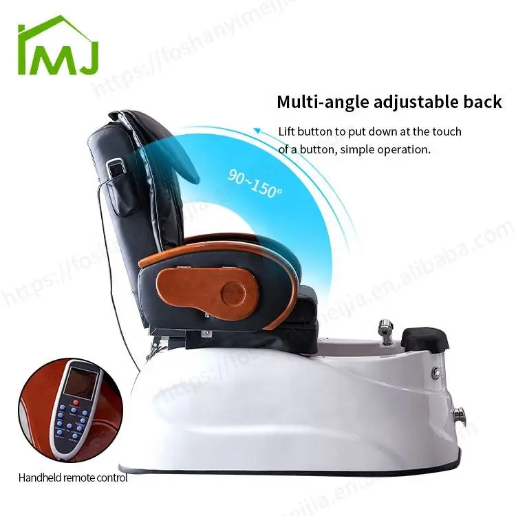 Modern Beauty Salon Electric Manicure Foot Spa Massage Pedicure Chair — image 4