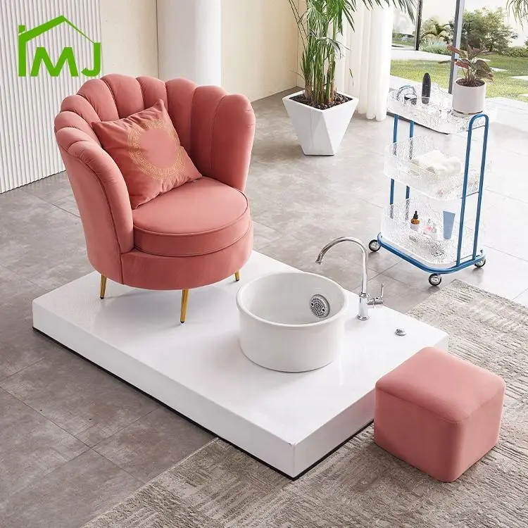 Factory Custom Beauty Salon Whirlpool Foot Spa Bath Nail Manicure Pedicure Chair — image 4
