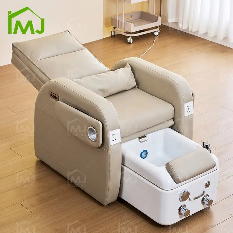 Modern Nail Salon Furniture Reclining Foot Bath Massage Manicure Pedicure Spa Chair — image 4