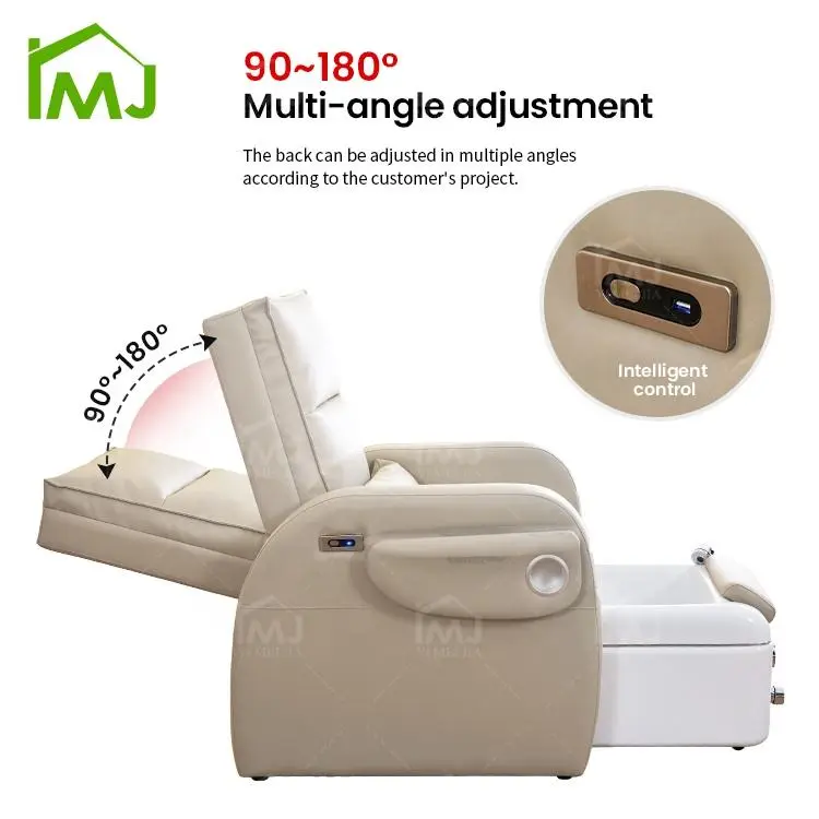 Modern Nail Salon Furniture Reclining Foot Bath Massage Manicure Pedicure Spa Chair — image 6