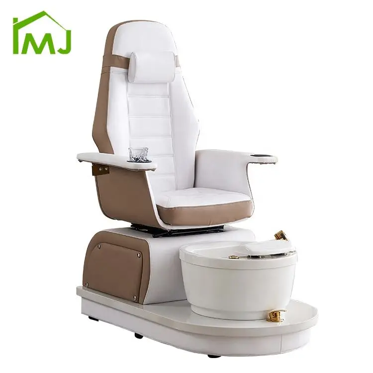 Modern Nail Salon Rotating Reclining Foot Spa Bath Manicure Pedicure Chair — view 1