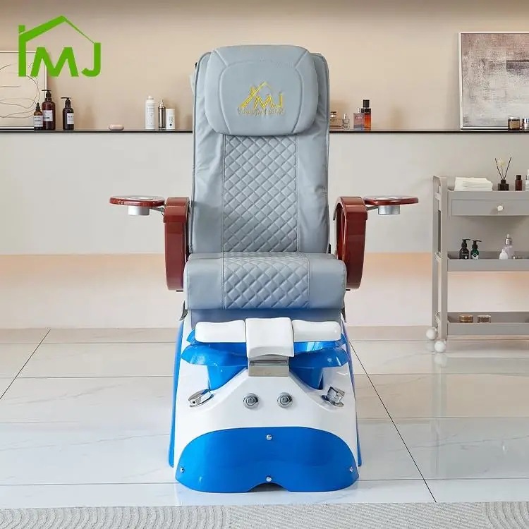 Nail Salon Furniture Manicure Electric Reclining Foot Spa Massage Pedicure Chair — image 3