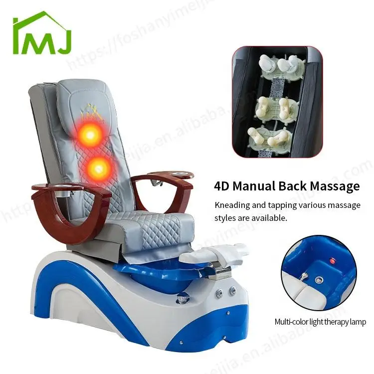 Nail Salon Furniture Manicure Electric Reclining Foot Spa Massage Pedicure Chair — image 5