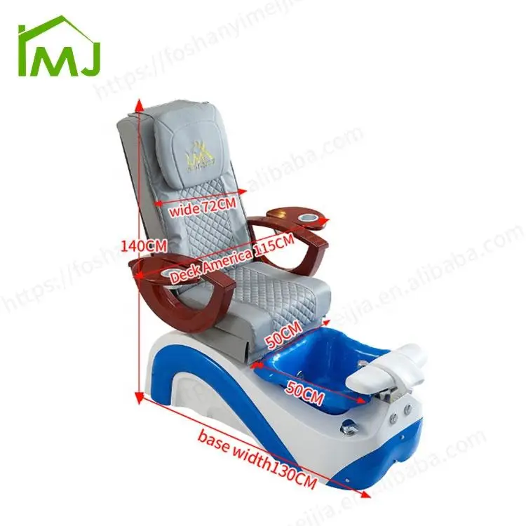 Nail Salon Furniture Manicure Electric Reclining Foot Spa Massage Pedicure Chair — image 7