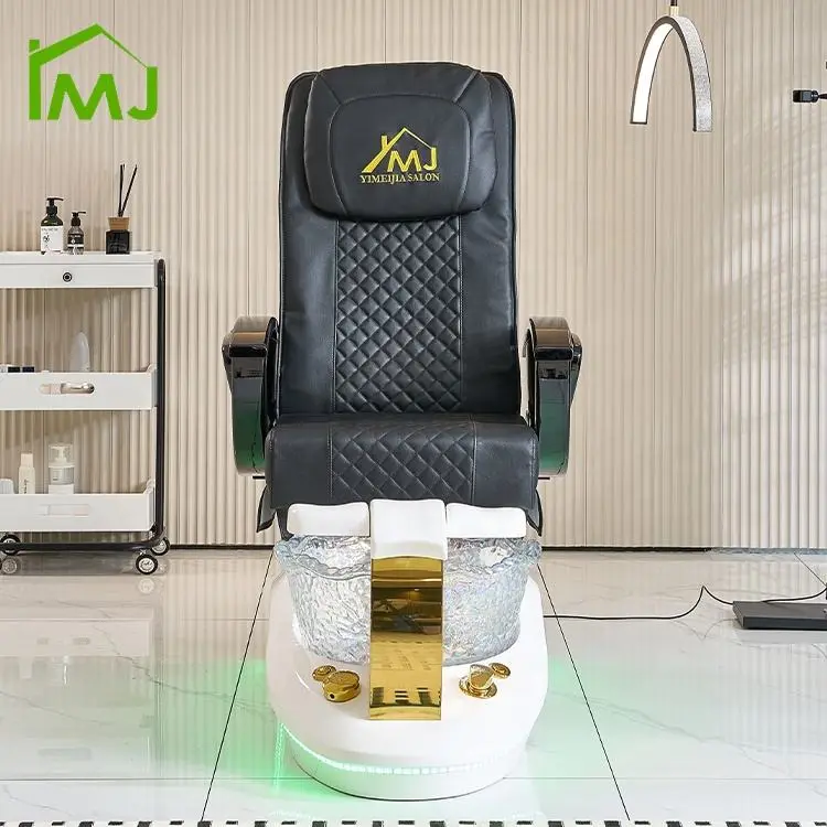 Modern Electric Reclining Massage Salon Foot Bath Spa Manicure Throne Pedicure Chair — image 3