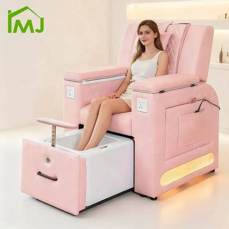 Modern Nail Salon Furniture Manicure Reclining Foot Spa Bath Pedicure Massage Chair — view 1