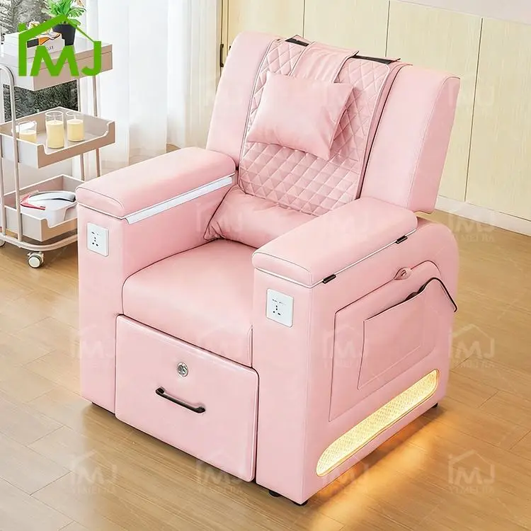 Modern Nail Salon Furniture Manicure Reclining Foot Spa Bath Pedicure Massage Chair — image 3
