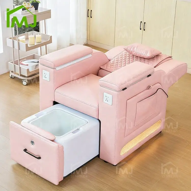 Modern Nail Salon Furniture Manicure Reclining Foot Spa Bath Pedicure Massage Chair — image 4