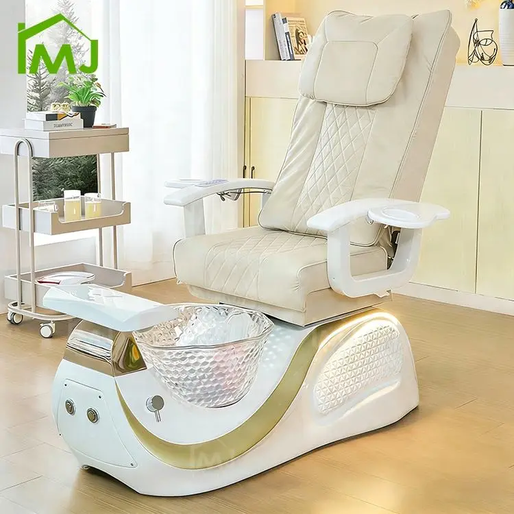 Luxury Nail Salon Foot Care Manicure Foot Spa Electric Massage Pedicure Chair — view 1