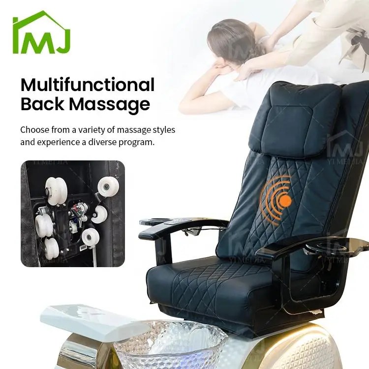 Luxury Nail Salon Foot Care Manicure Foot Spa Electric Massage Pedicure Chair — image 6
