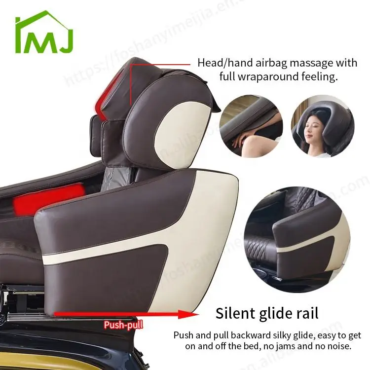 Luxury Nail Salon Foot Bathing Adjustable Recline Electric Massage Spa Pedicure Chair — image 5
