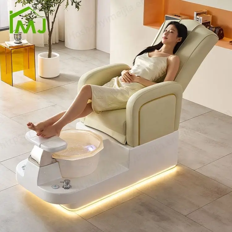 Nail Salon Multifunction Manicure Adjustable Recline Foot Spa Massage Pedicure Chair — view 1
