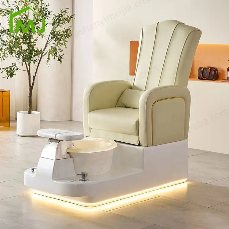 Nail Salon Multifunction Manicure Adjustable Recline Foot Spa Massage Pedicure Chair — image 4